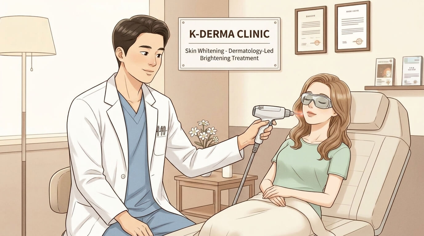 skin whitening in korea