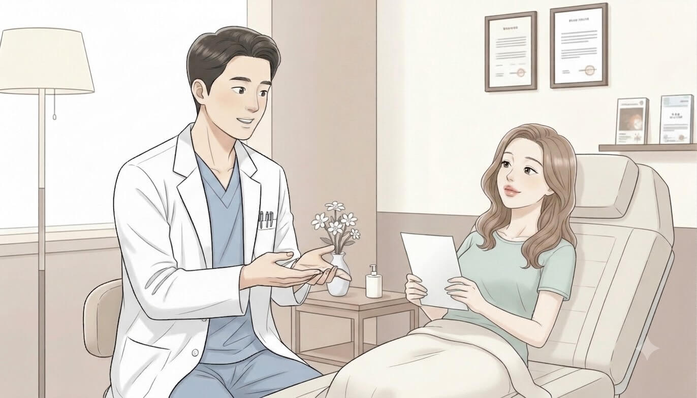 Natural Korean lip filler result on a calm patient — side effects and safety guide