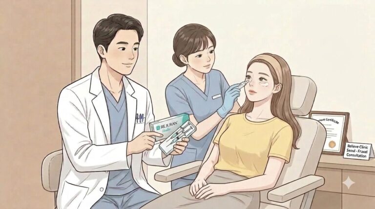 Rejuran under eye treatment in Korea for brighter under-eye skin